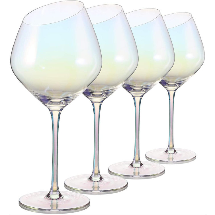 Gold Wine Glass,Red And White Wine Glasses Long Stem Wine Glasses Hand Blown